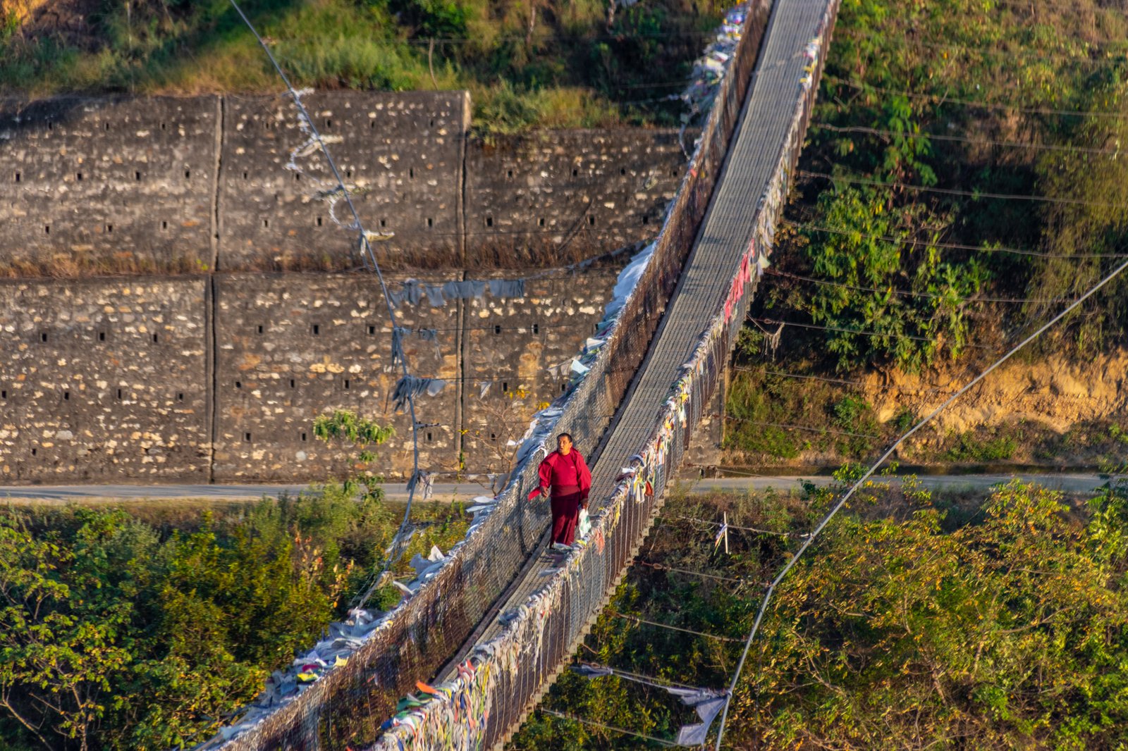 punakha suspension bridge bhupen ghimiray